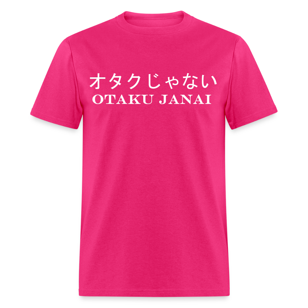 Otaku Janai Japanese English Anime Premium Unisex T-Shirt - fuchsia
