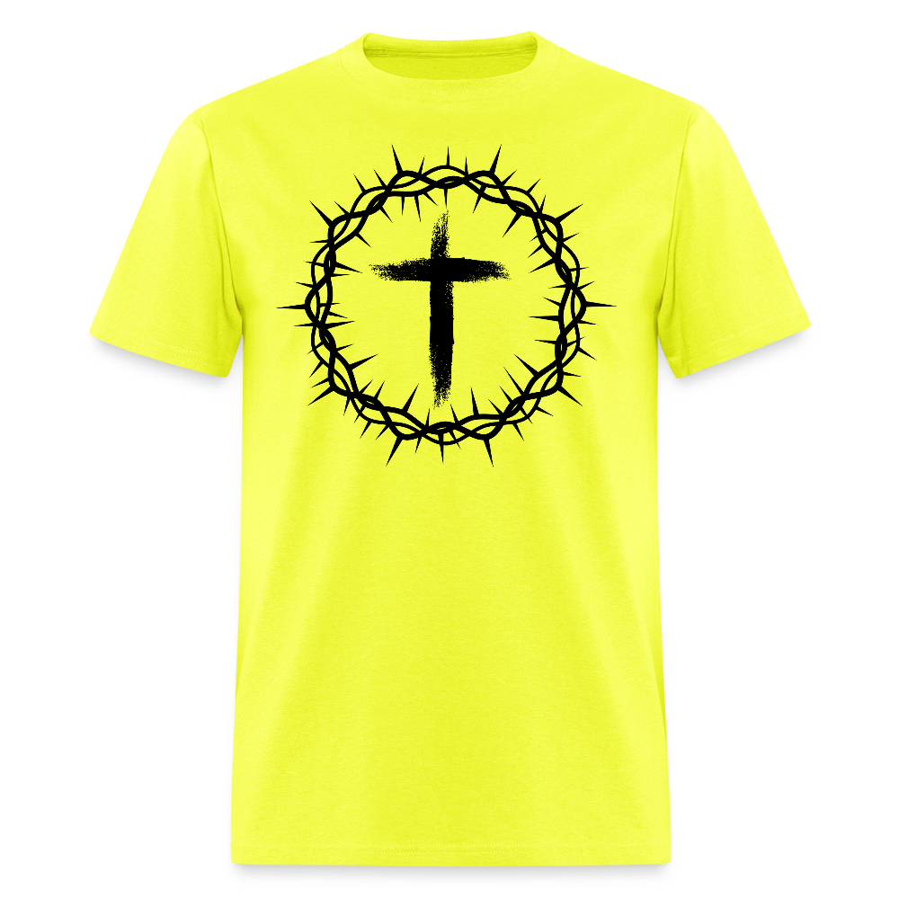 Crown of Thorns Christian Unisex Classic T-Shirt - safety green