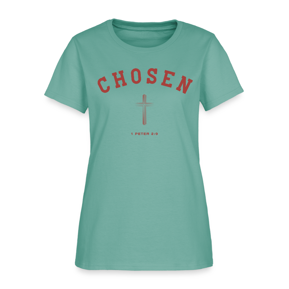 Chosen 1 Peter 2 : 9 Christian Women's T-Shirt - aquatic