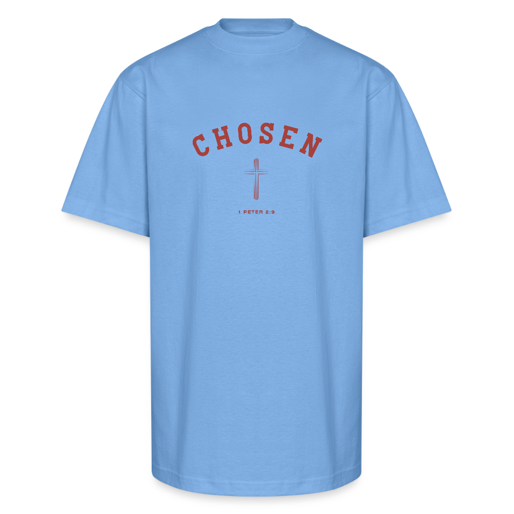 Chosen Christian Oversized Unisex Heavyweight T-Shirt - sky blue