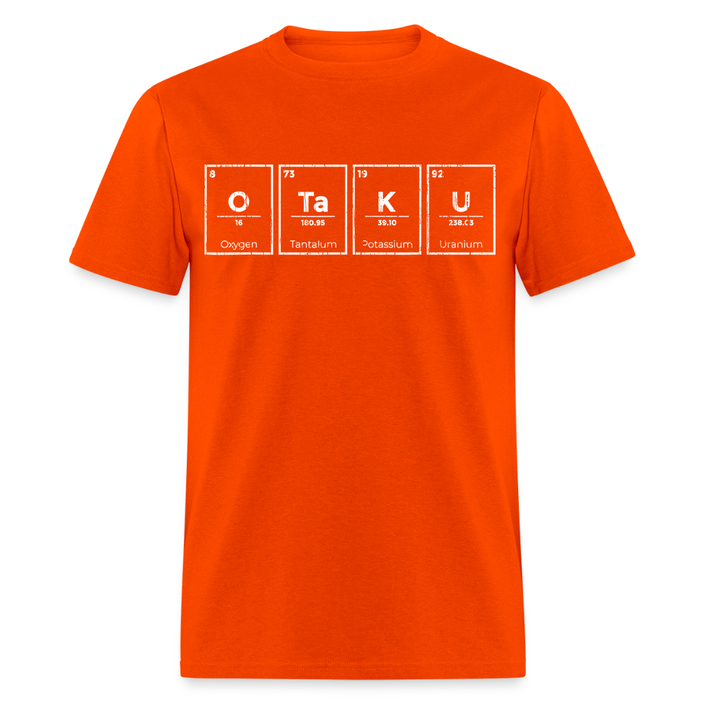Otaku Periodic Table of Elements Anime Premium Unisex T-Shirt - orange