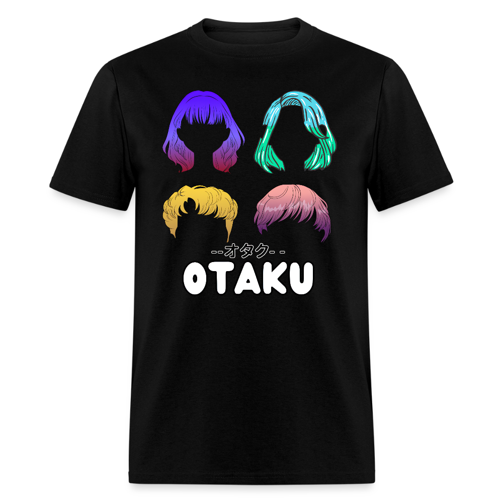 Otaku English Japanese Anime Premium Unisex T-Shirt - black