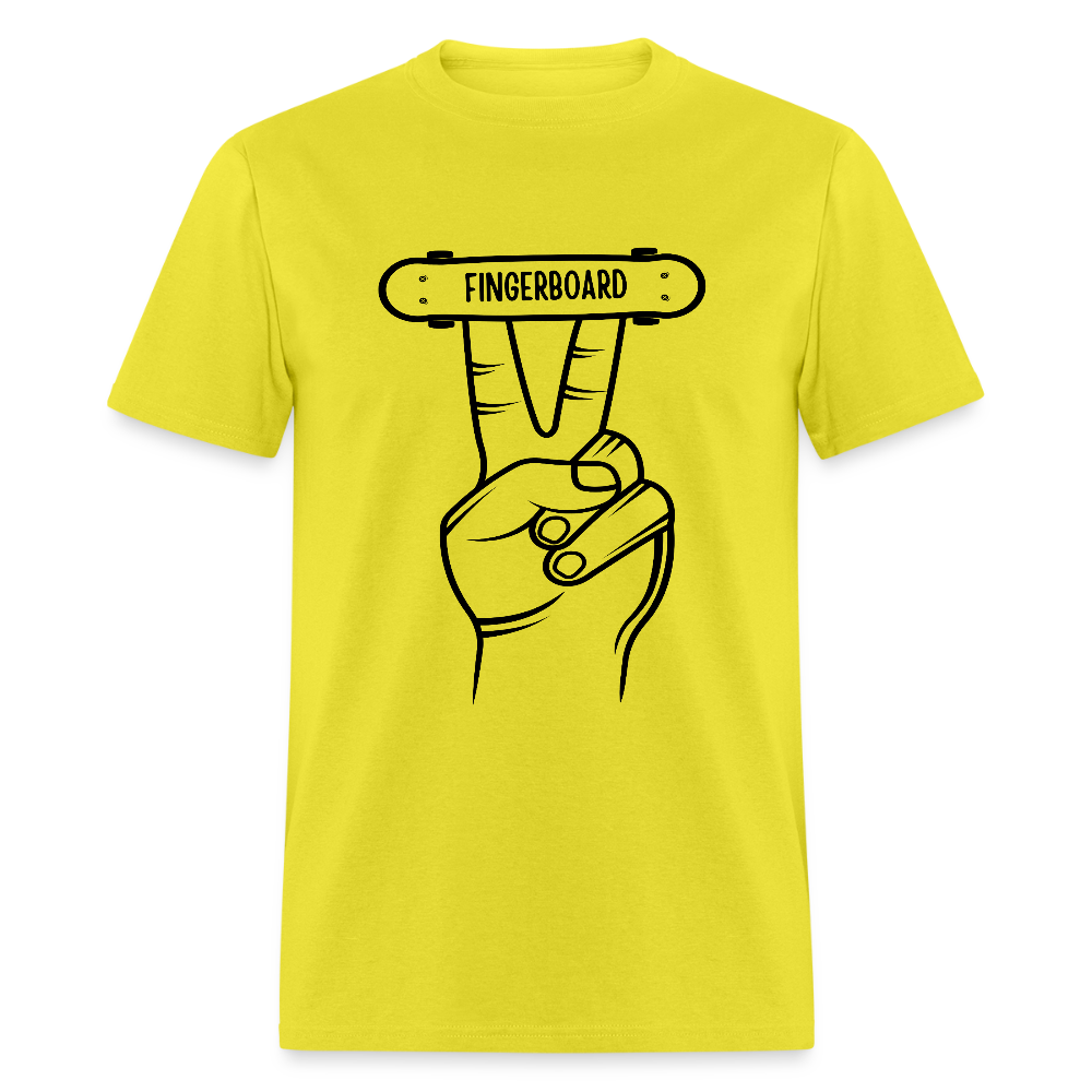 Fingerboard Funny Unisex T-Shirt - yellow