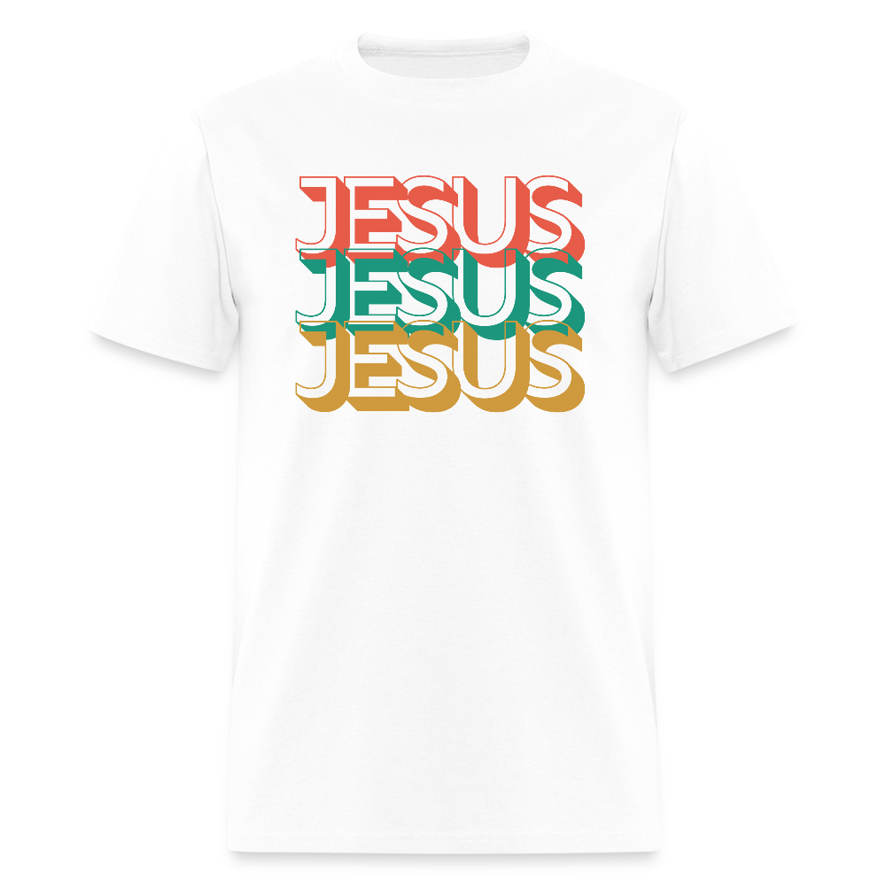 Jesus Jesus Jesus Christian Unisex Classic T-Shirt - white