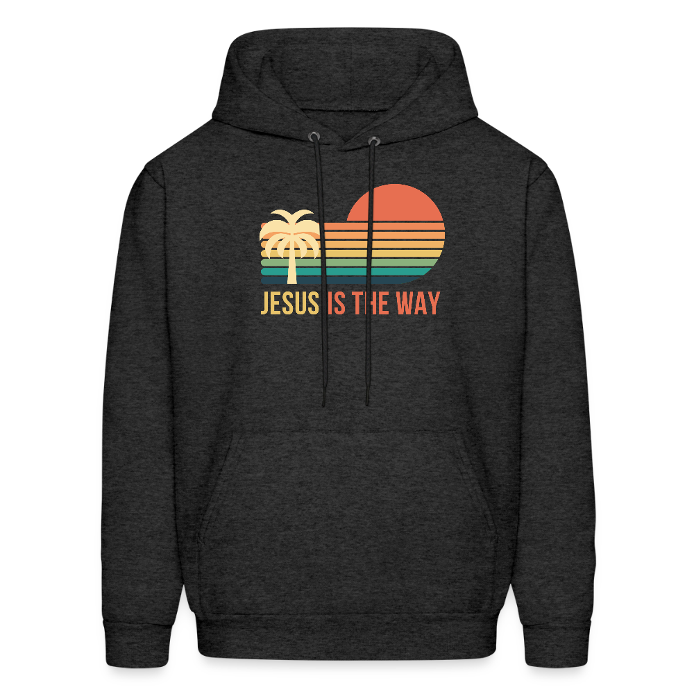 Jesus is the Way Christian Unisex Hoodie Sweatshirt - charcoal grey