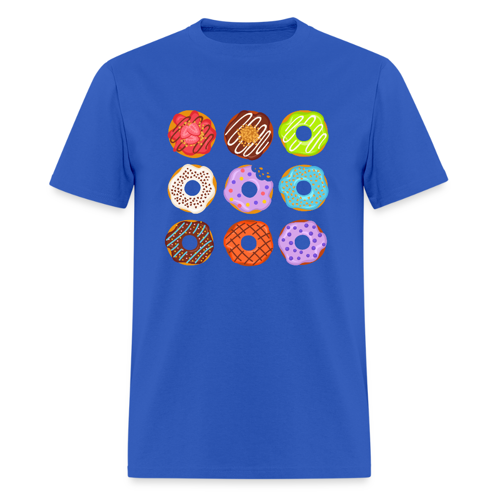 Nine Donuts Funny Unisex T-Shirt - royal blue