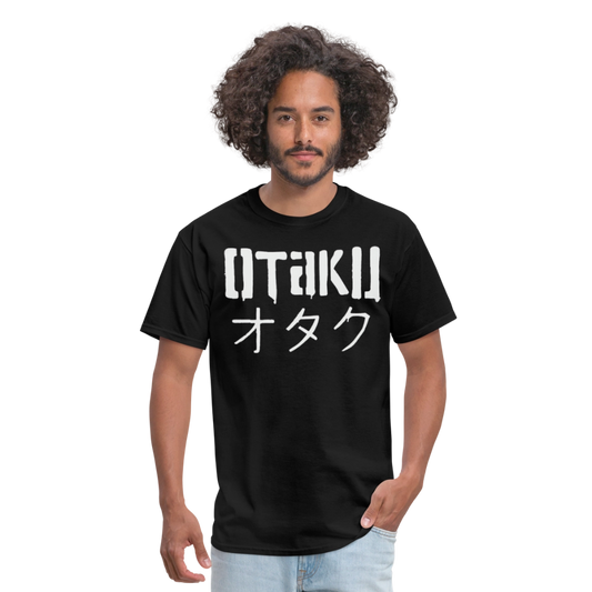 Otaku Japanese Anime Premium Unisex T-Shirt - black