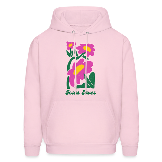Jesus Saves Unisex Christian Hoodie Sweatshirt - pale pink