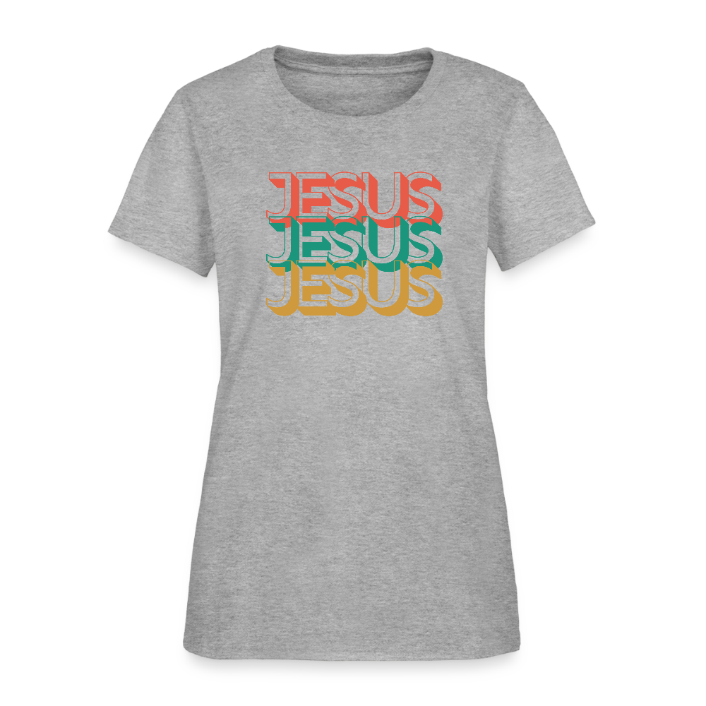 Jesus Jesus Jesus Christian Women's T-Shirt - heather gray