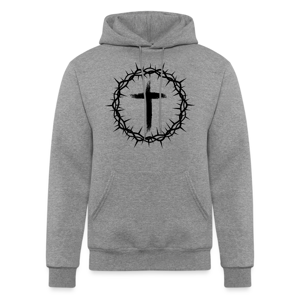 Thorn of Crowns Christian Champion Powerblend Unisex Hoodie Sweatshirt - heather gray