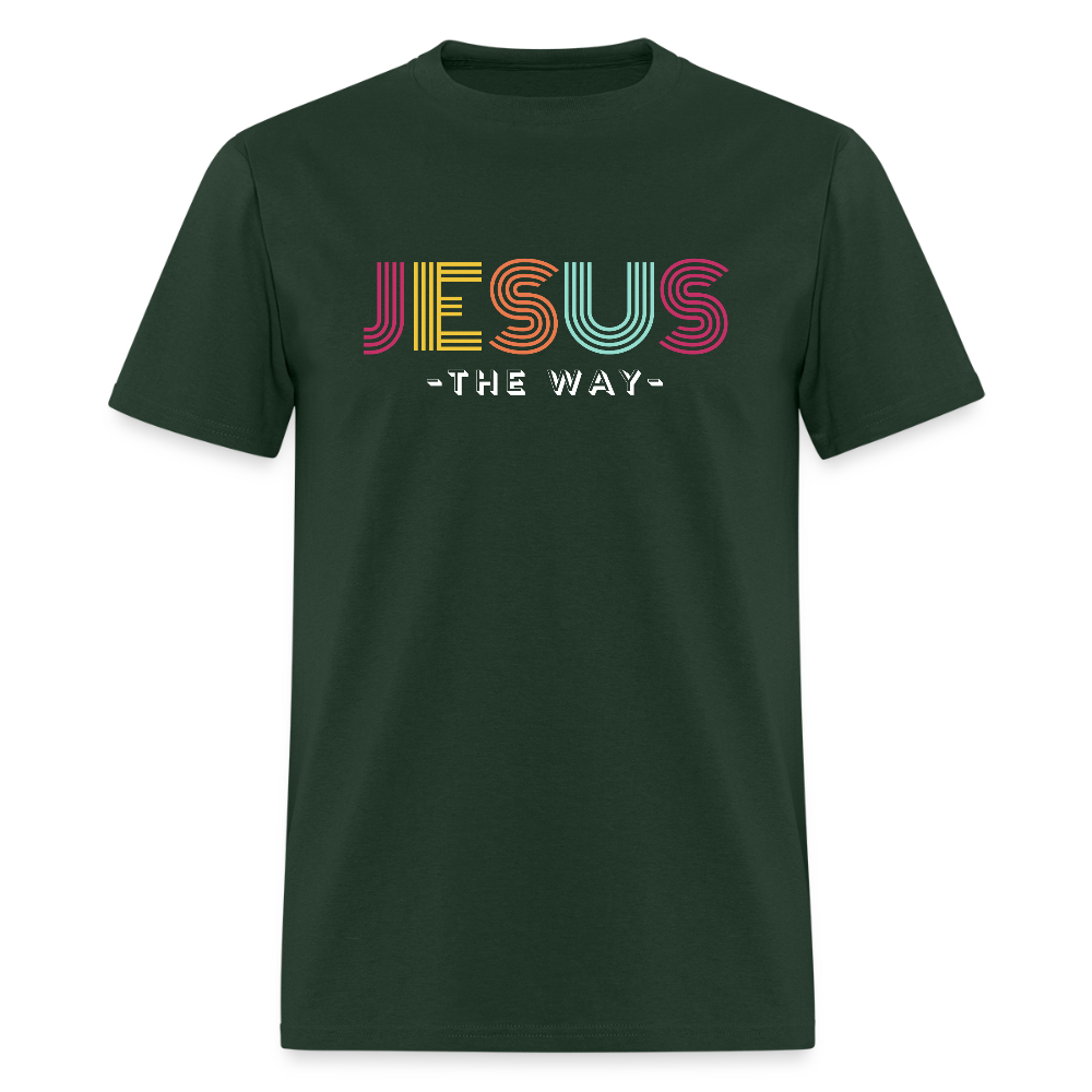 Jesus The Way Christian Unisex Classic T-Shirt - forest green