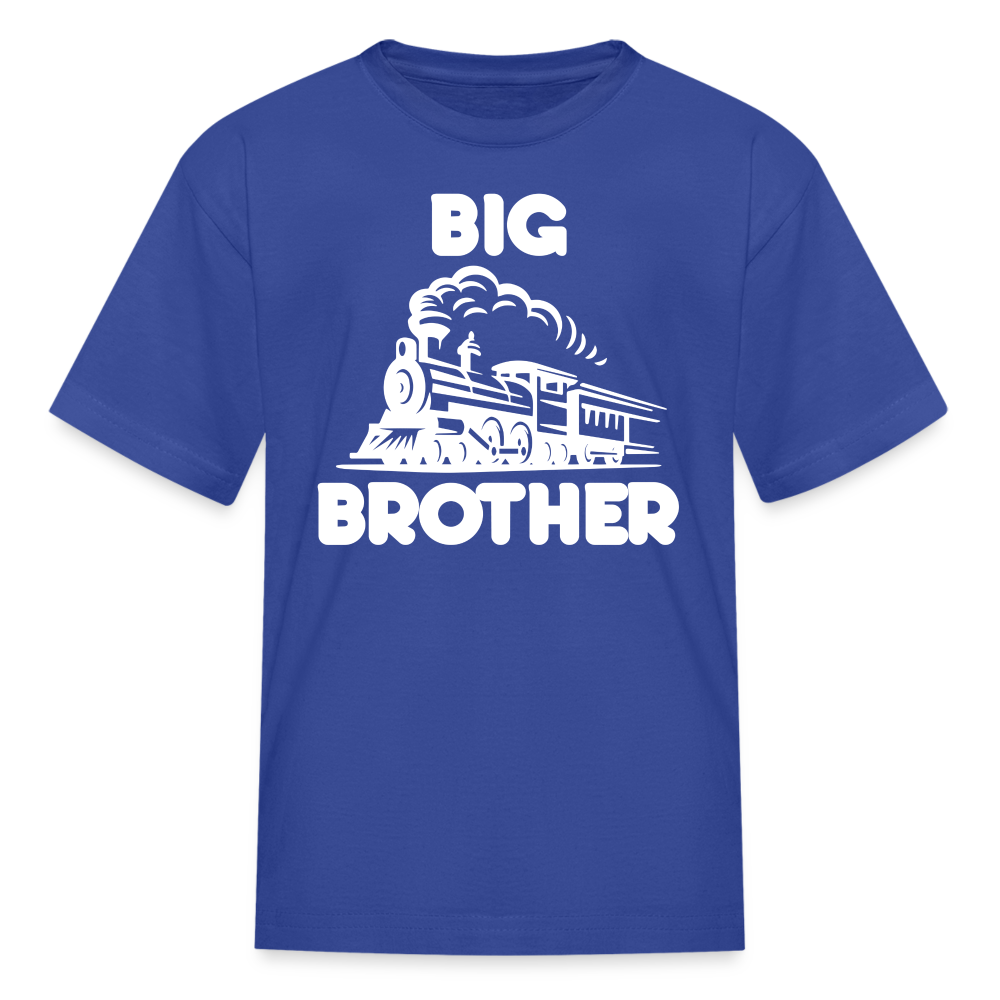 Big Brother Train Front Youth T-Shirt - royal blue