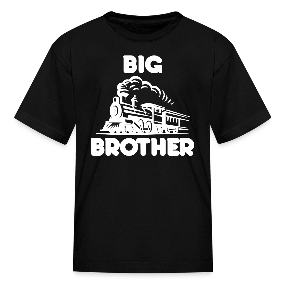 Big Brother Train Front Youth T-Shirt - black