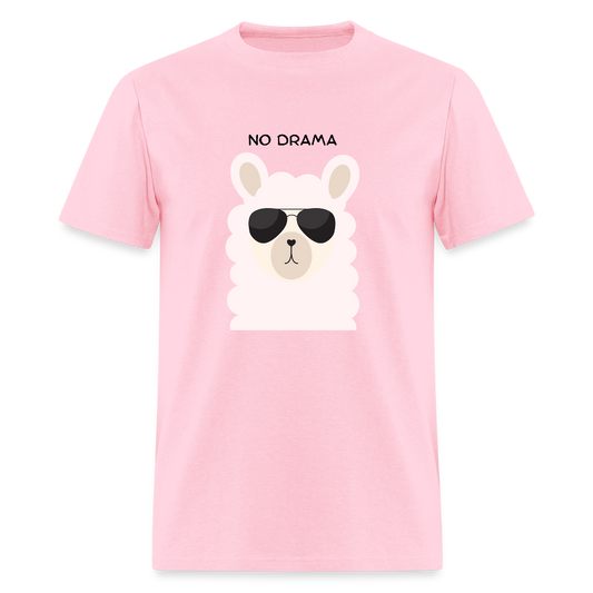 No Drama Llama Funny Unisex T-Shirt - pink