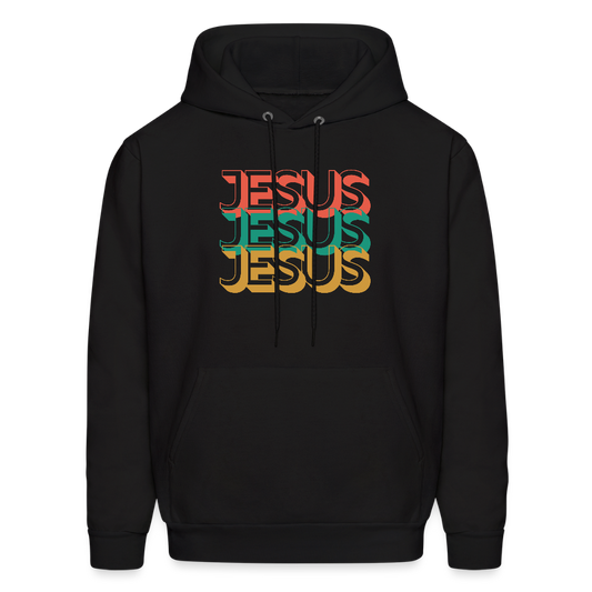 Jesus Jesus Jesus Christian Unisex Hoodie Sweatshirt - black