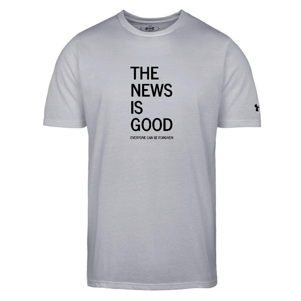 The News is Good Authentic Under Armour Men's Athletic 2.0 Christian T-Shirt - gray