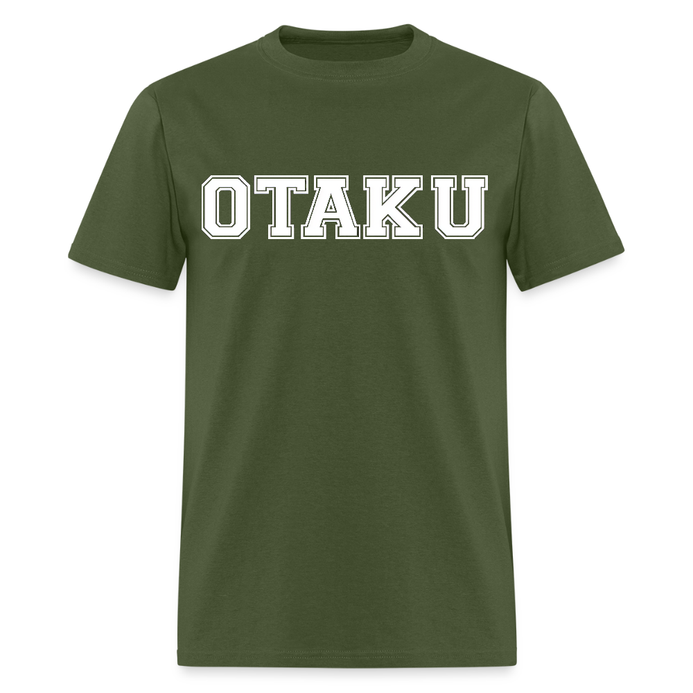 Otaku Bold Anime Premium Unisex T-Shirt - military green
