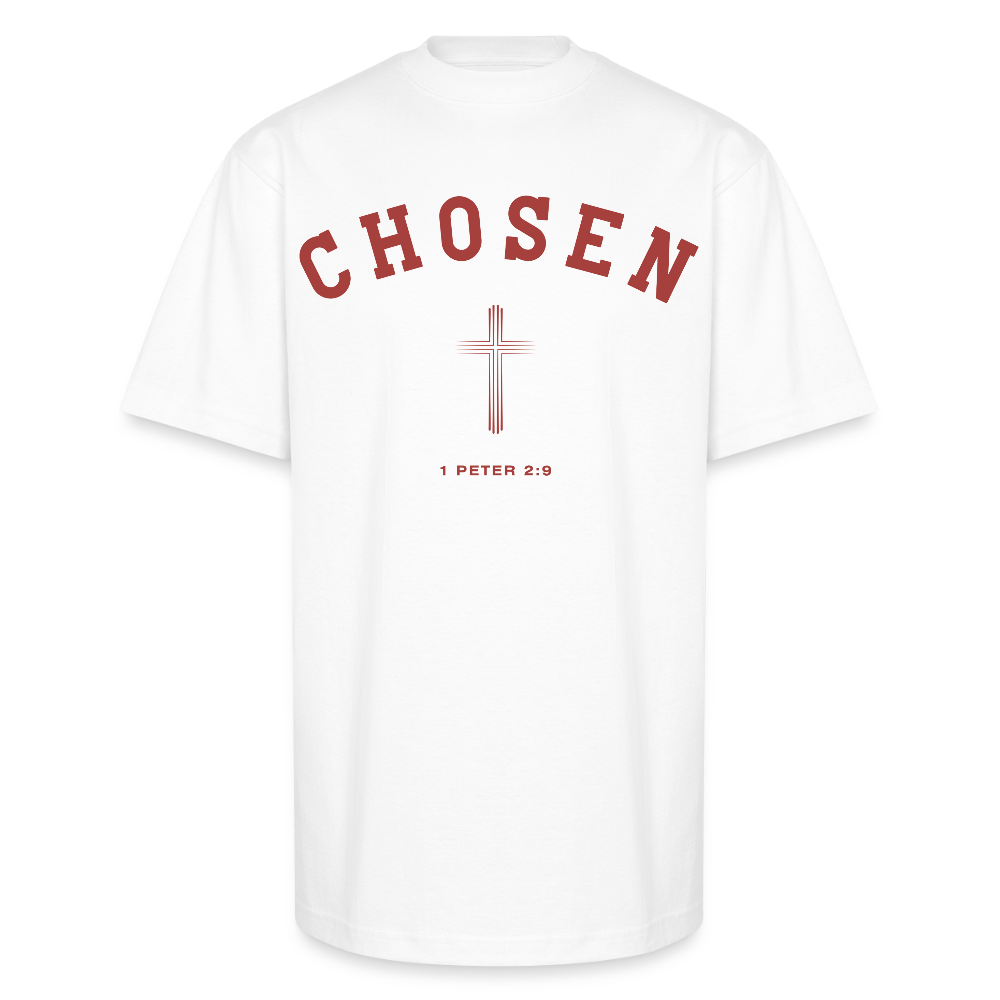Chosen Christian Unisex Oversized Heavyweight Unisex T-Shirt - white