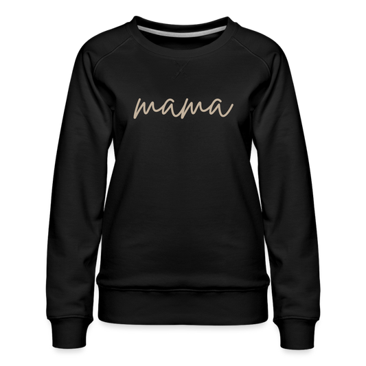 Mama Word Women’s Premium Sweatshirt - black