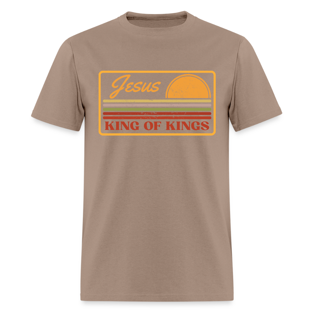 Jesus King of Kings Christian Unisex Classic T-Shirt - brown savana