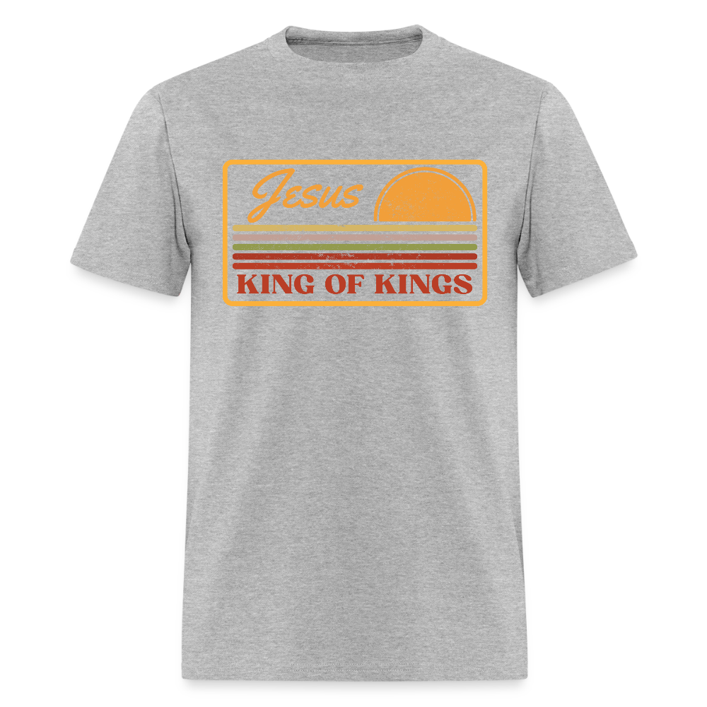 Jesus King of Kings Christian Unisex Classic T-Shirt - heather gray