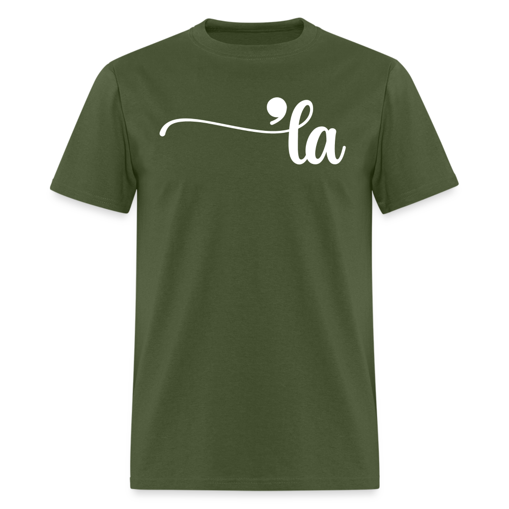 Comma La Kamala Harris Shirt Punctuation Unisex Classic T-Shirt - military green