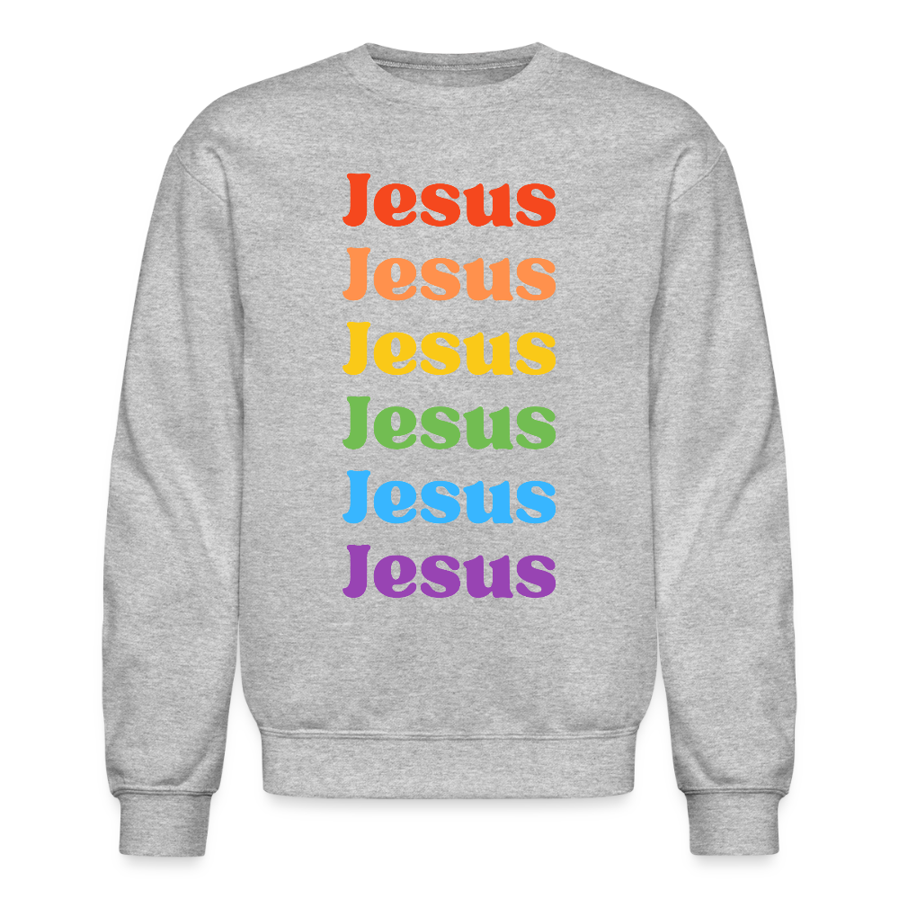 Jesus Jesus Christian Unisex Crewneck Sweatshirt - heather gray