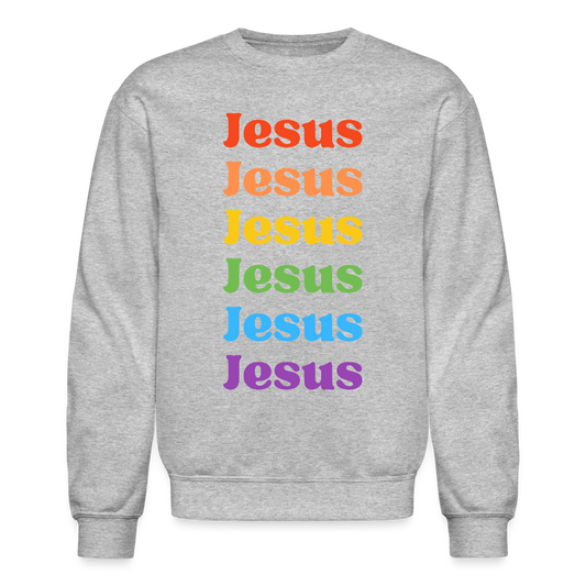 Jesus Jesus Christian Unisex Crewneck Sweatshirt - heather gray