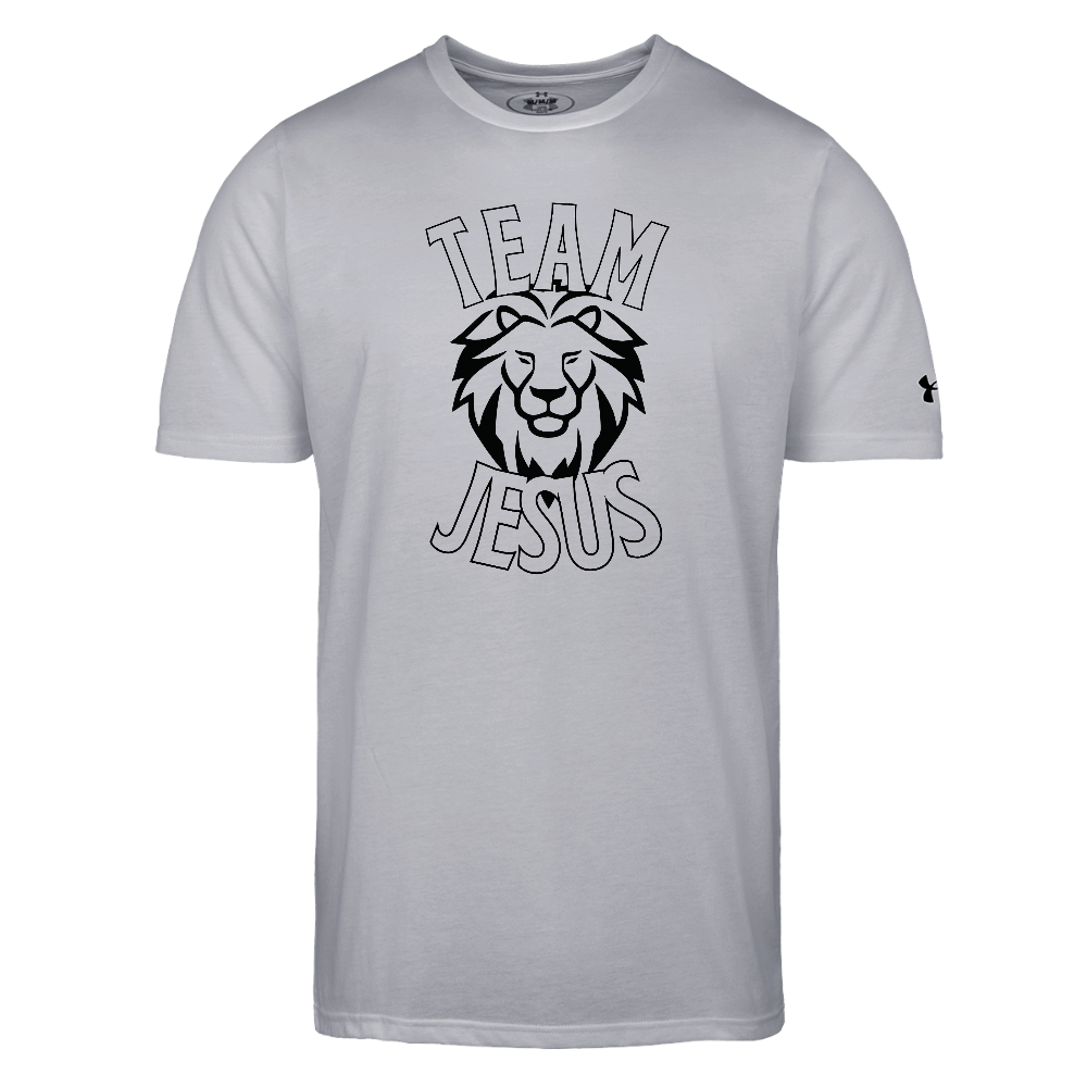 Team Jesus Authentic Under Armour Men's Athletic 2.0 Christian T-Shirt - gray
