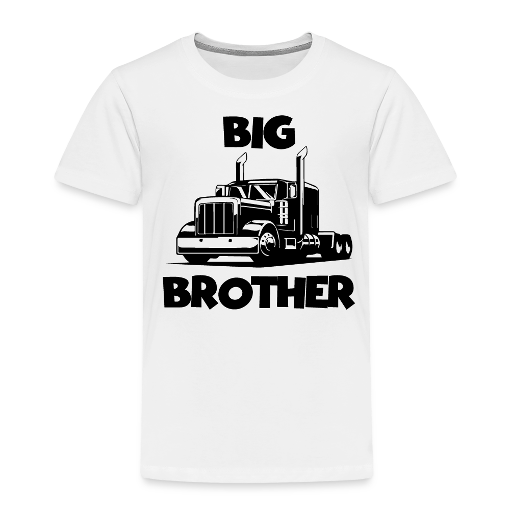 Toddler Big Brother Big Rig T-Shirt - white