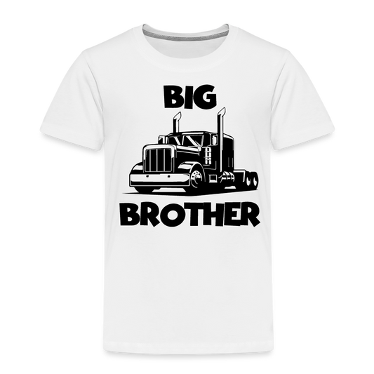 Toddler Big Brother Big Rig T-Shirt - white