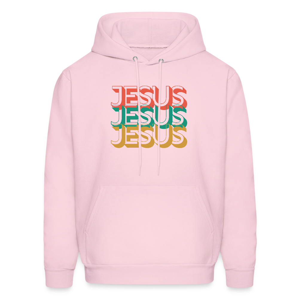 Jesus Jesus Jesus Christian Unisex Hoodie Sweatshirt - pale pink