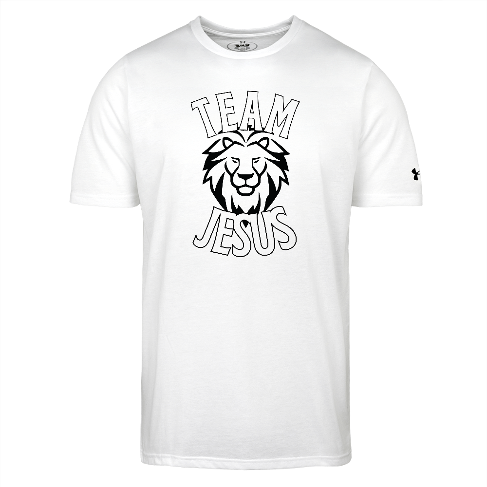 Team Jesus Authentic Under Armour Men's Athletic 2.0 Christian T-Shirt - white