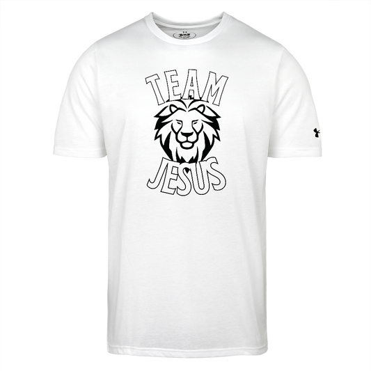 Team Jesus Authentic Under Armour Men's Athletic 2.0 Christian T-Shirt - white