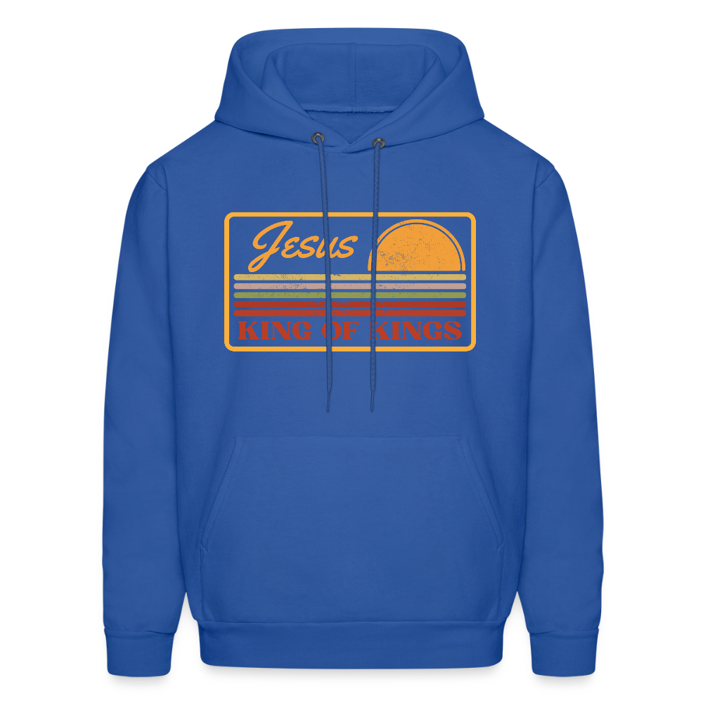 Jesus King of Kings Christian Unisex Hoodie Sweatshirt - royal blue