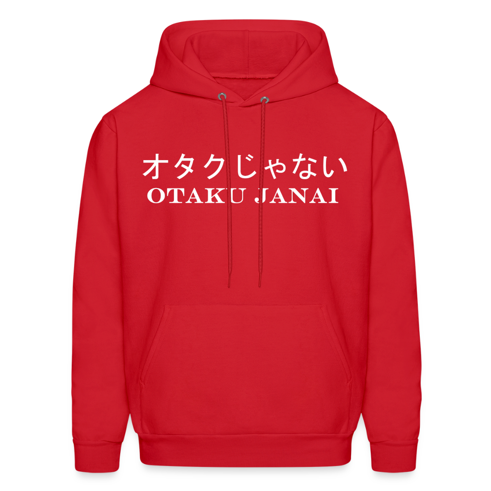 Otaku Janai Japanese English Anime Premium Unisex Hoodie Sweatshirt - red