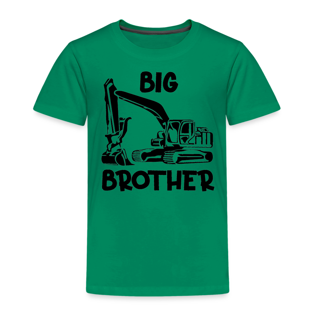 Toddler Big Brother Construction T-Shirt - kelly green