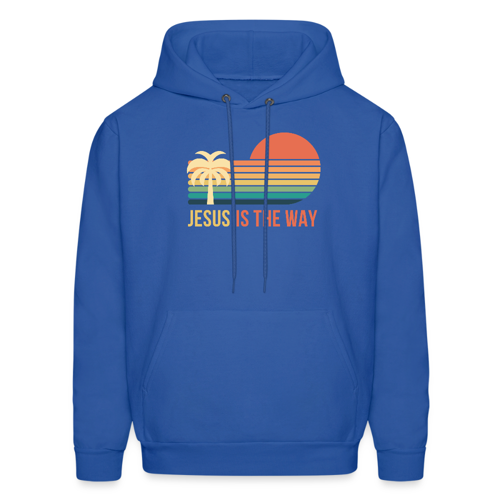 Jesus is the Way Christian Unisex Hoodie Sweatshirt - royal blue
