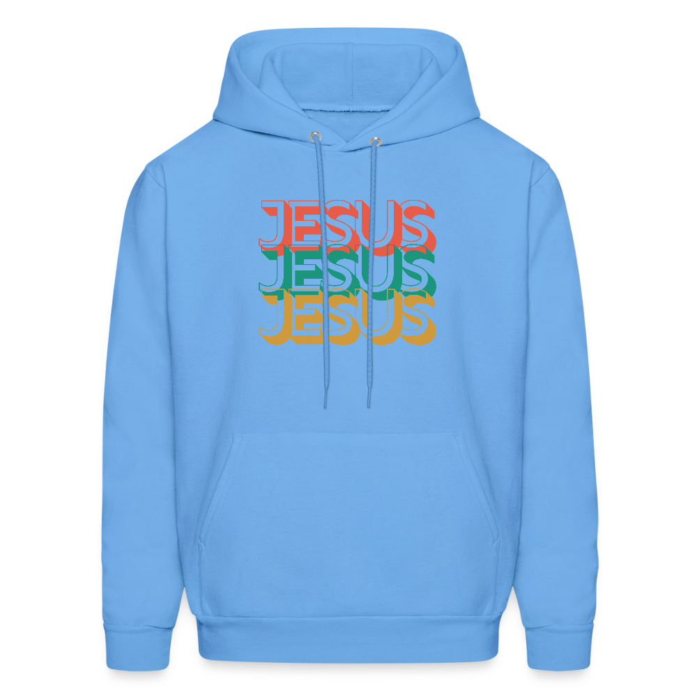 Jesus Jesus Jesus Christian Unisex Hoodie Sweatshirt - carolina blue