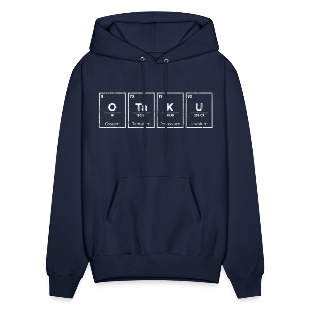 Otaku Periodic Table of Elements Anime Premium Unisex Hoodie Sweatshirt - navy