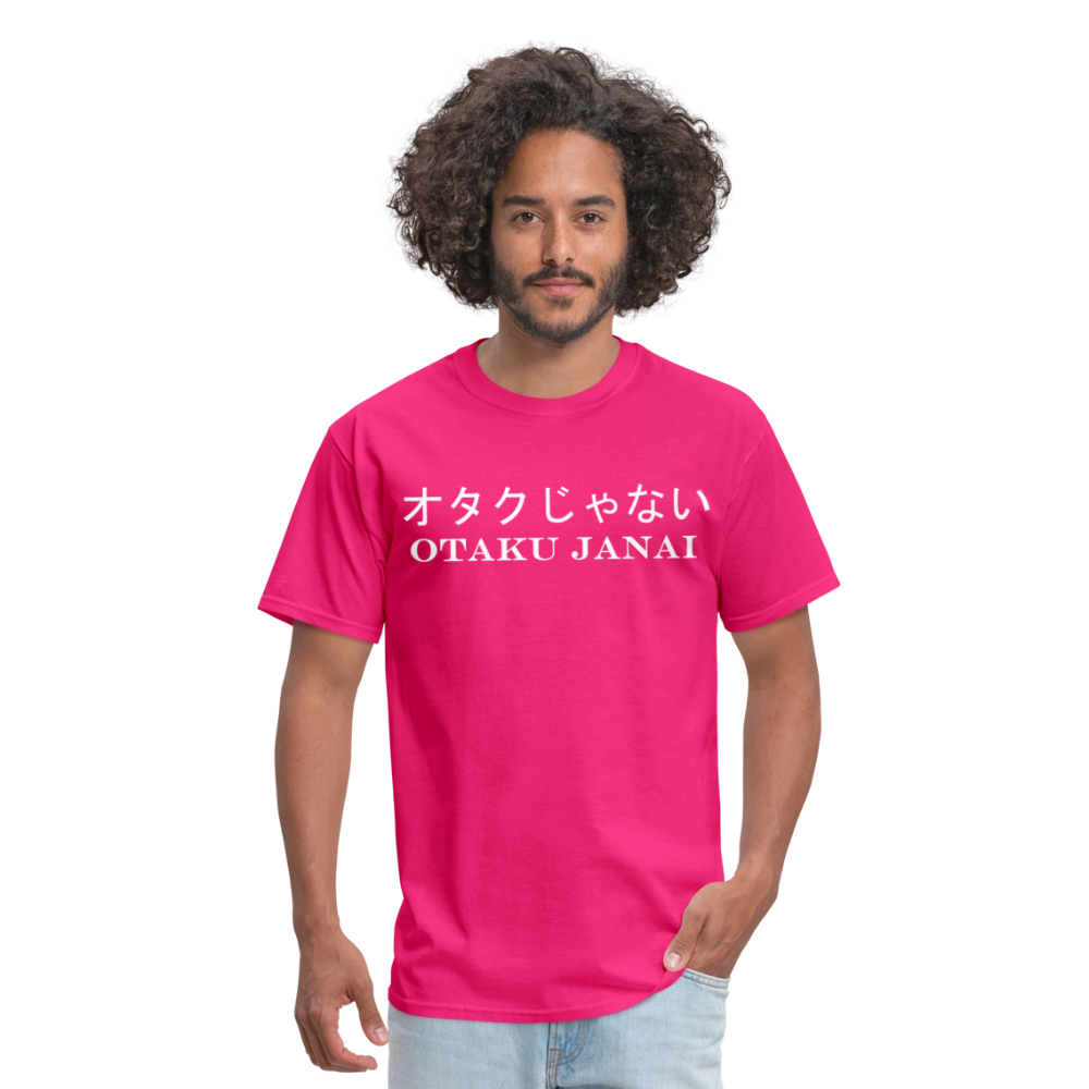 Otaku Janai Japanese English Anime Premium Unisex T-Shirt - fuchsia