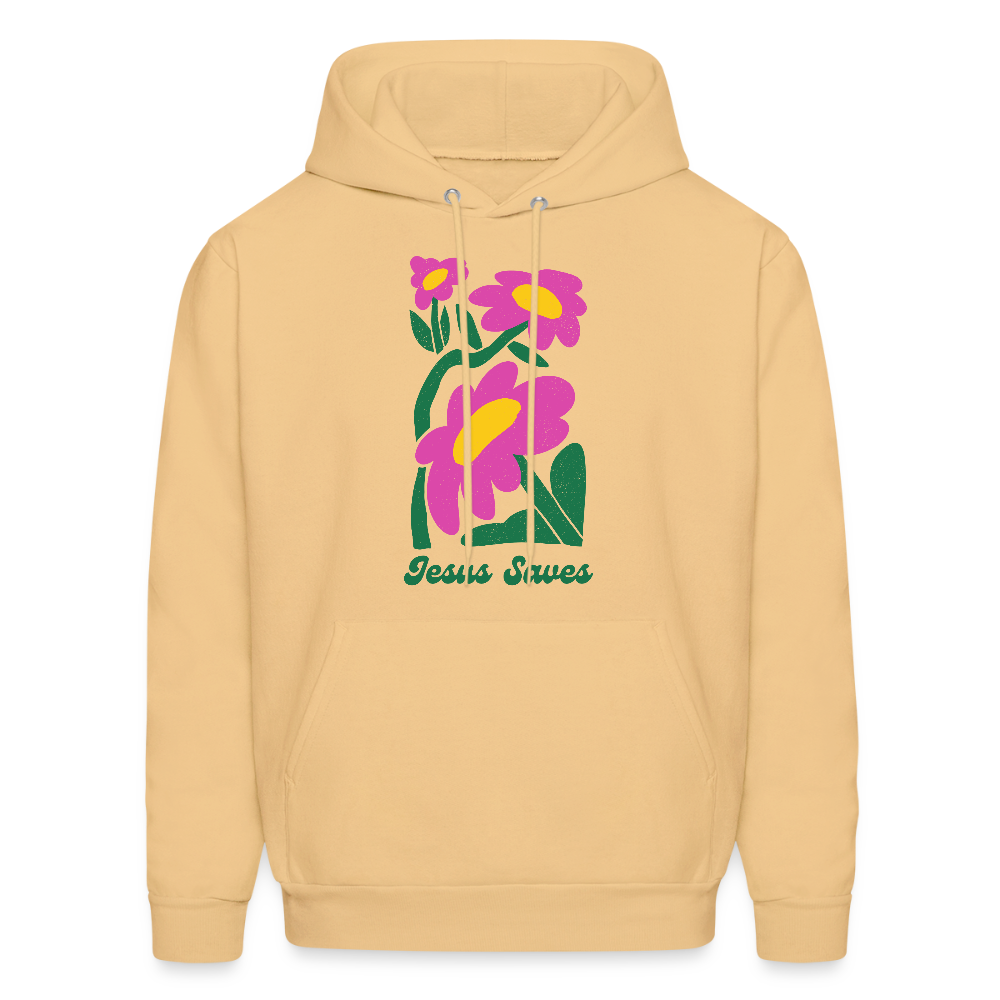 Jesus Saves Unisex Christian Hoodie Sweatshirt - light gold