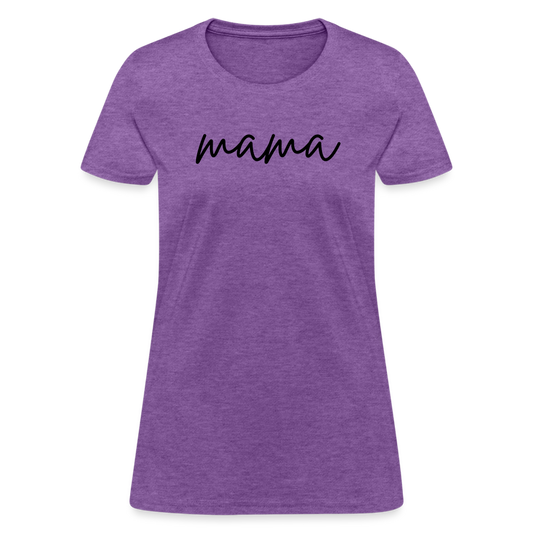 Mama Script Women's T-Shirt - purple heather