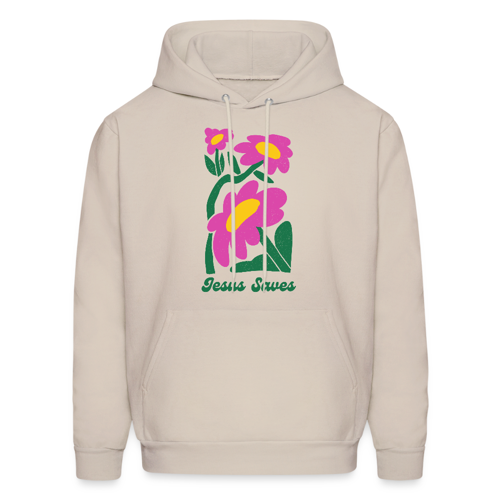 Jesus Saves Unisex Christian Hoodie Sweatshirt - Sand