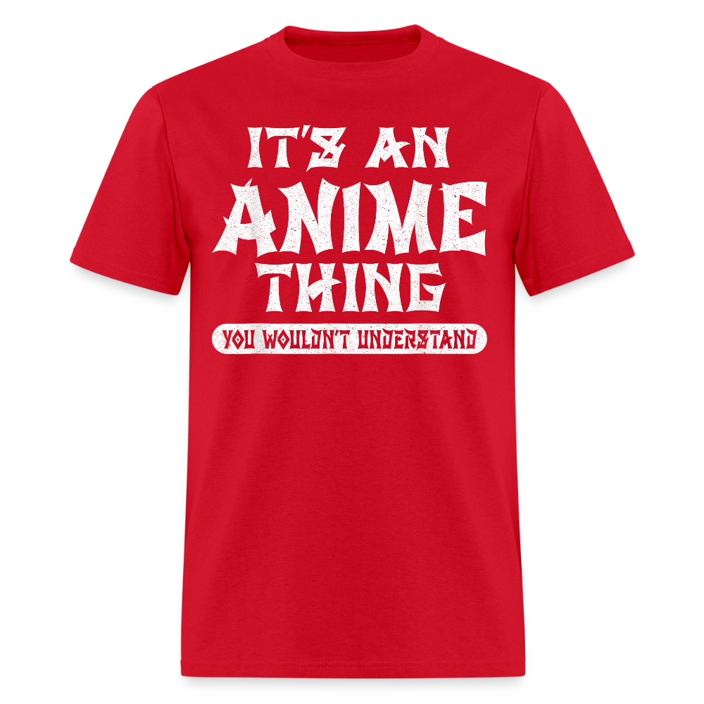 Eat Sleep Anime Repeat Premium Unisex T-Shirt - red