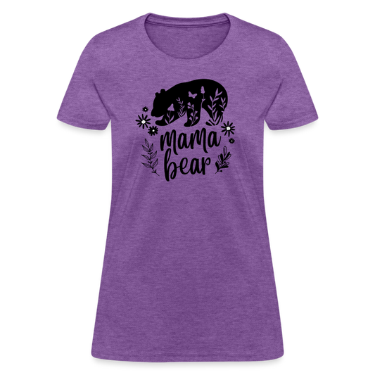 Mama Bear Women's T-Shirt - purple heather