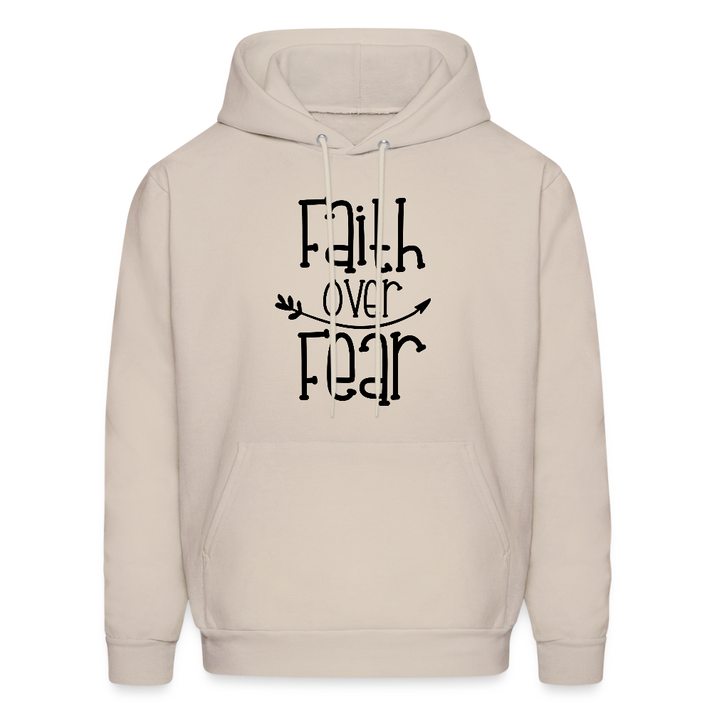 Faith Over Fear Unisex Christian Hoodie Sweatshirt - Sand