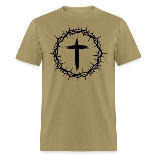 Crown of Thorns Christian Unisex Classic T-Shirt - khaki