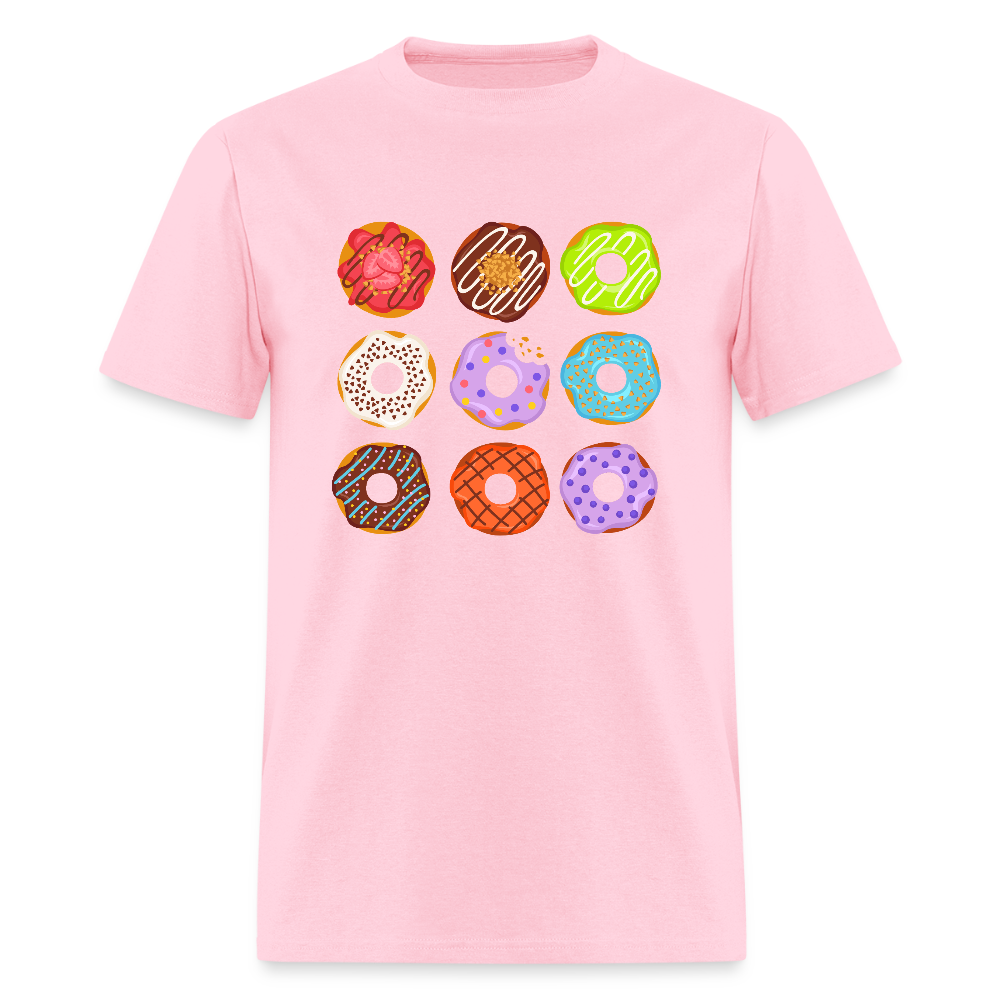 Nine Donuts Funny Unisex T-Shirt - pink