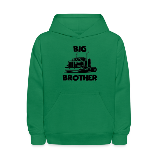 Youth Big Brother Big Rig Hoodie Sweatshirt - kelly green